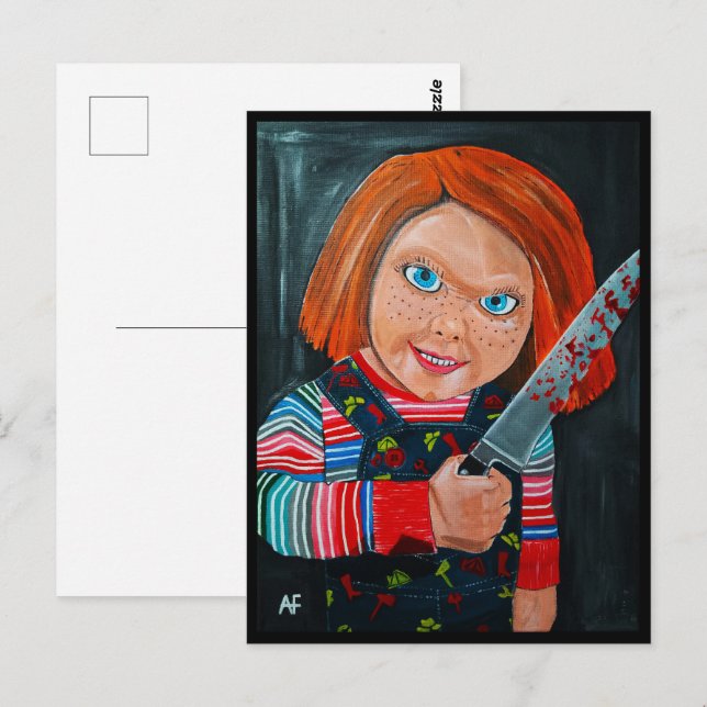 The Doll Painting by Alfred Fox Postcard (Front/Back)