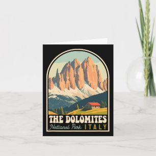 The Dolomites Italy Skiing Hiking Cycling Climbing Card