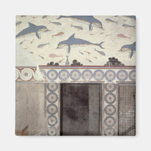 The Dolphin Frescoes in the Queen's Bathroom Magnet