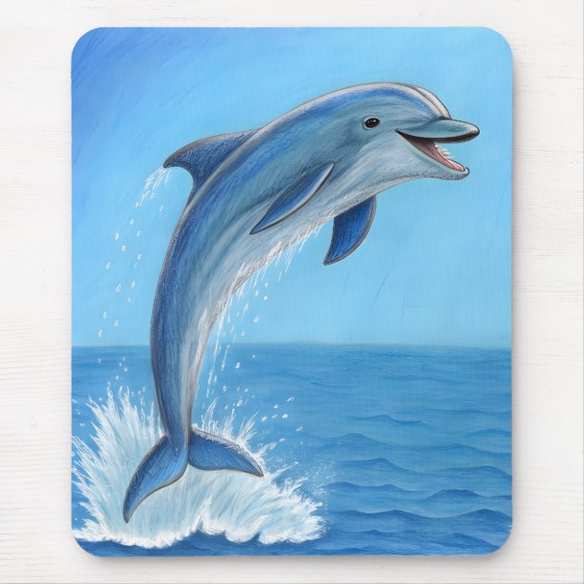 The Dolphin’s Silent Dance Mouse Mat (Front)