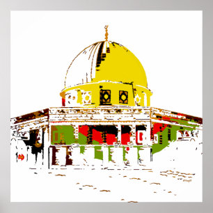 The Dome of the Rock: A Symbol of Peace Poster