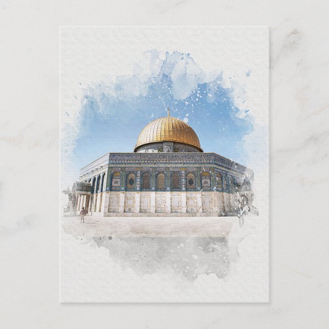The Dome of the Rock Beautiful Islamic Holy Places Postcard (Front)