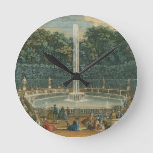 The Domes in the Garden at Versailles, pub. by Lau Round Clock