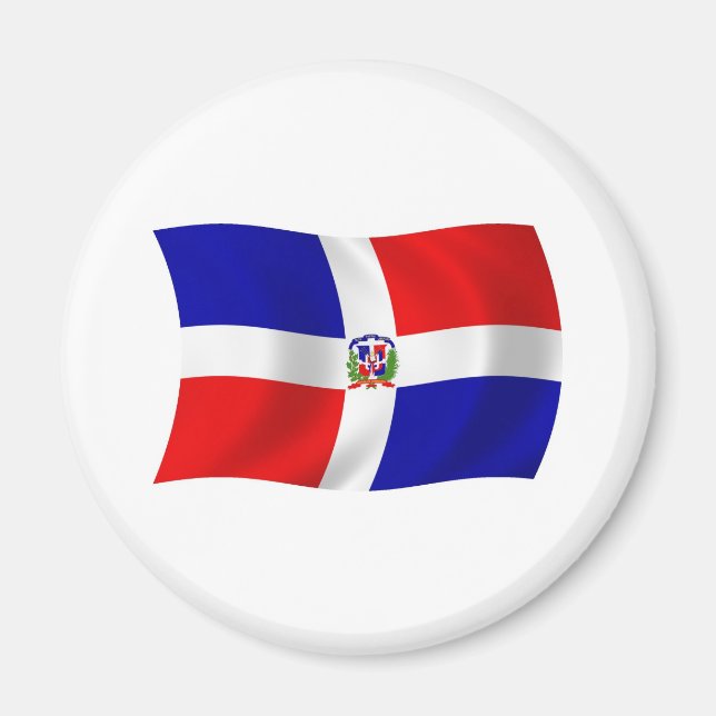 The Dominican Republic Flag Magnet (Front)