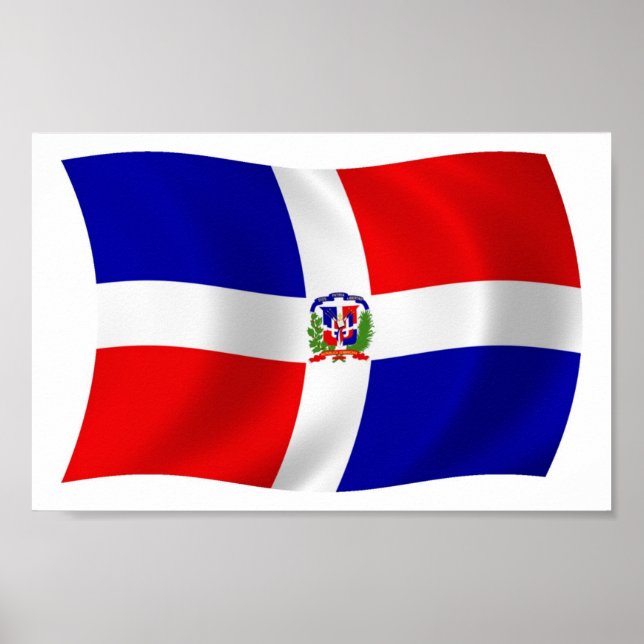 The Dominican Republic Flag Poster Print (Front)