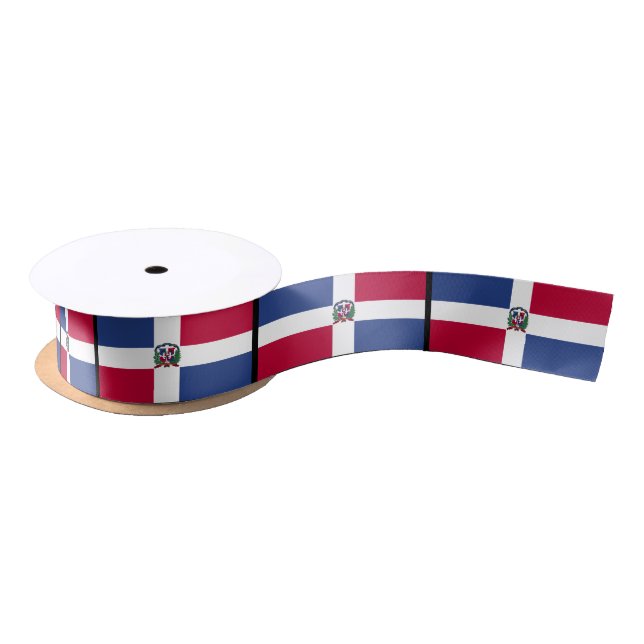 The Dominican Republic Flag Satin Ribbon (Spool)