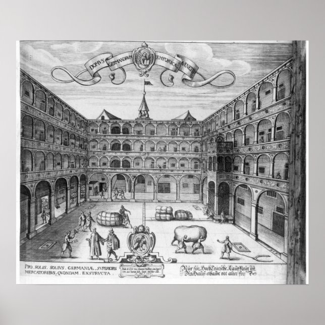 The 'Domus Germanorum' in Venice, 1616 Poster (Front)