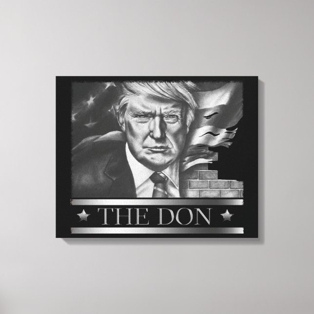 The Don Pencil Drawing Canvas Print (Front)