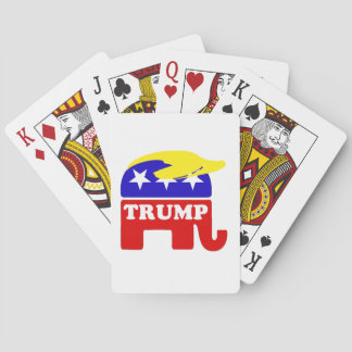 The Donald Trump Toupee Republican Elephant Playing Cards