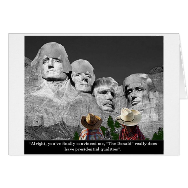 "The Donald's Presidental Qualities" (Front Horizontal)