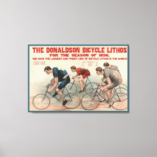 The Donaldson Bicycle Lithos ~ Vintage Advertising Canvas Print