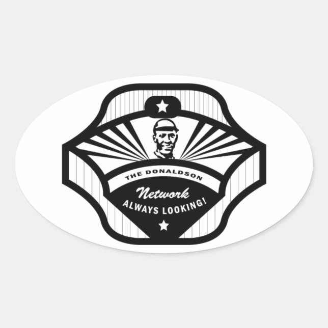 The Donaldson Network Oval Sticker (Front)