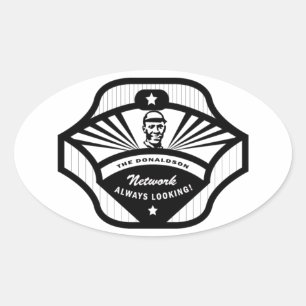 The Donaldson Network Oval Sticker
