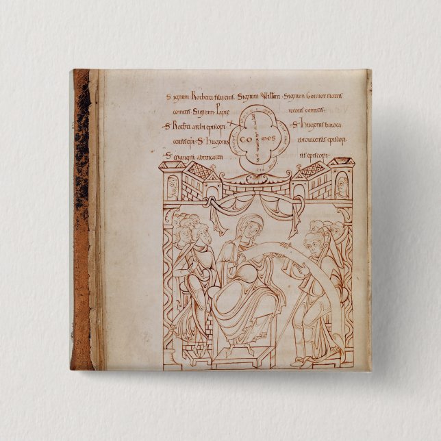 The Donation to Gonnor 15 Cm Square Badge (Front)