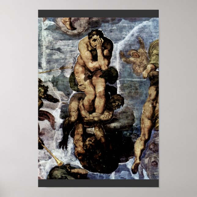 The Doomsday Fresco On The Altar Wall Of The Sisti Poster (Front)