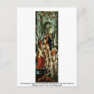 The Doomsday Triptych Left Wing Inside Postcard