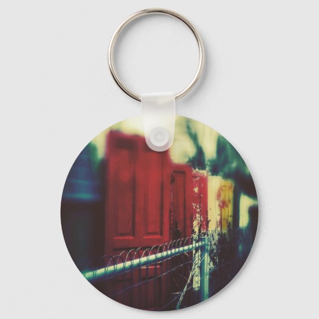 The Door Wall, Garden Art Key Ring (Front)