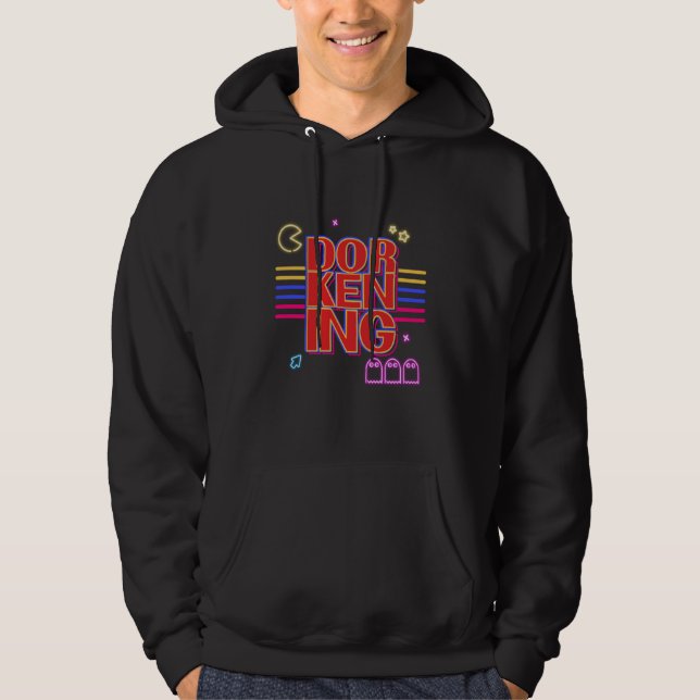 The Dorkening goes to the Arcade Hoodie (Front)