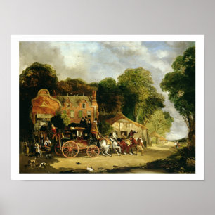 The Dorking and London Royal Mail leaving the 'Mar Poster