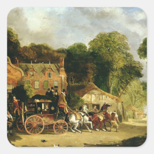 The Dorking and London Royal Mail leaving the 'Mar Square Sticker