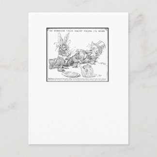The Dormouse Falls Asleep Postcard