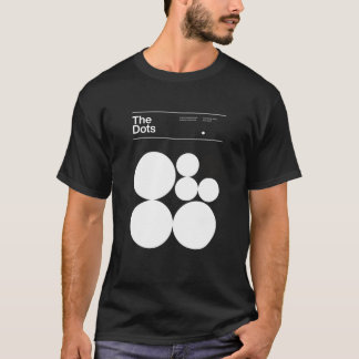 The Dots Minimalism dots typographic design Helvet T-Shirt