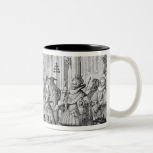 The Double Marriage in Louis XIII to Anne Two-Tone Coffee Mug