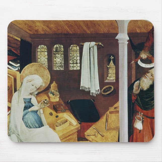 The Doubt of St. Joseph, c.1410-20 Mouse Mat (Front)