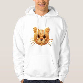 The Dough-Mestic Cat: Whimsical Bread Kitty Hoodie