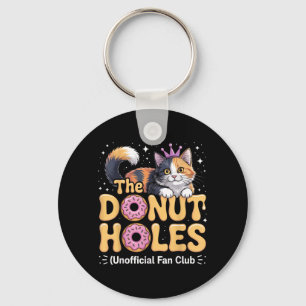 The Doughnut Holes Fan Club Funny Cat Meme Doughnu Key Ring