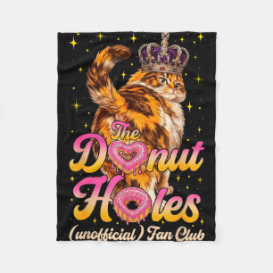The doughnut holes fan club funny cat meme fleece blanket