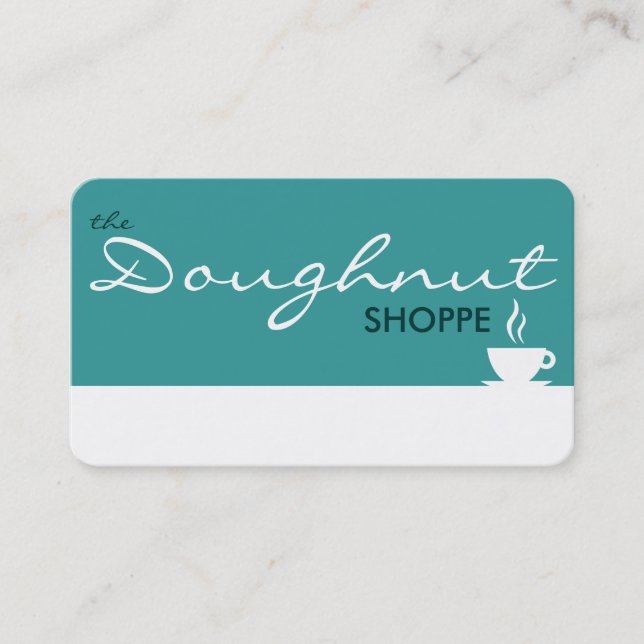 the DOUGHNUT shoppe (colour customisable) Loyalty Card (Front)