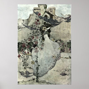 The Dove-cot By The Sea by Jessie King (1905) Poster