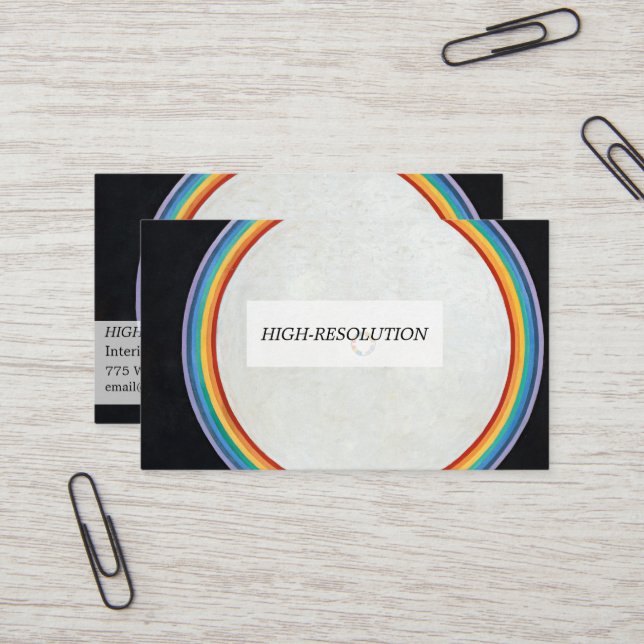 The Dove, No.14. by Hilma af Klint Business Card (Front/Back In Situ)