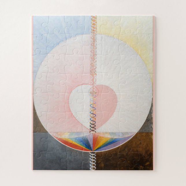 The Dove, No. 1, Hilma af Klint, Heart  Jigsaw Puzzle (Vertical)