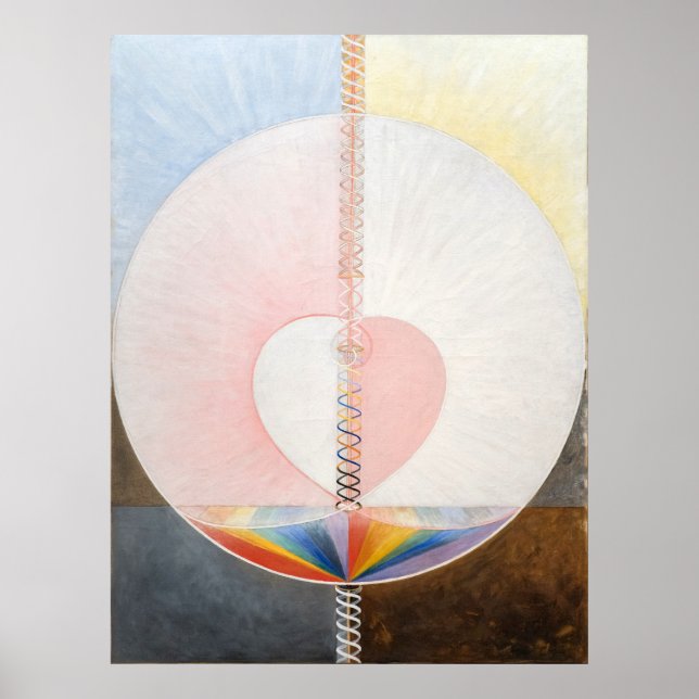 The Dove, No. 1, Hilma af Klint, Heart Poster (Front)