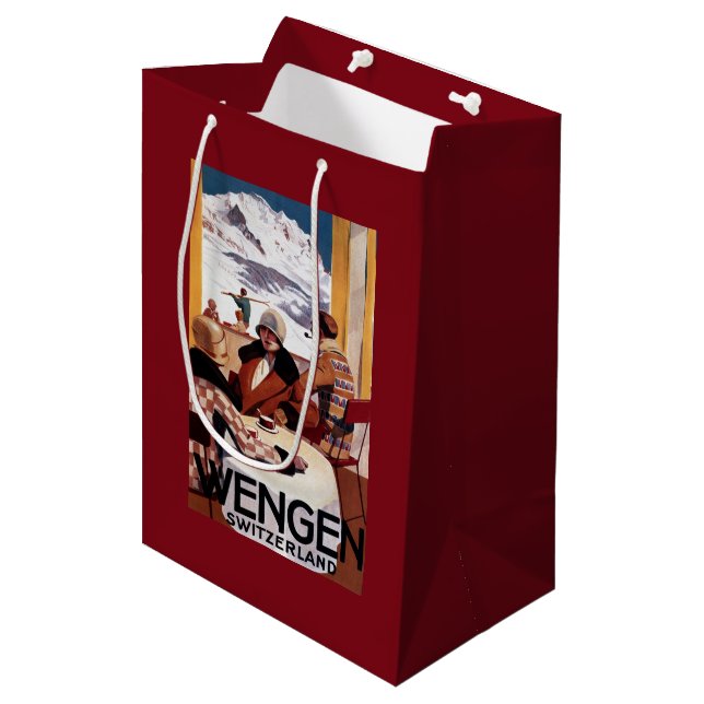 The Downhill Club Promotional Poster Medium Gift Bag (Front Angled)