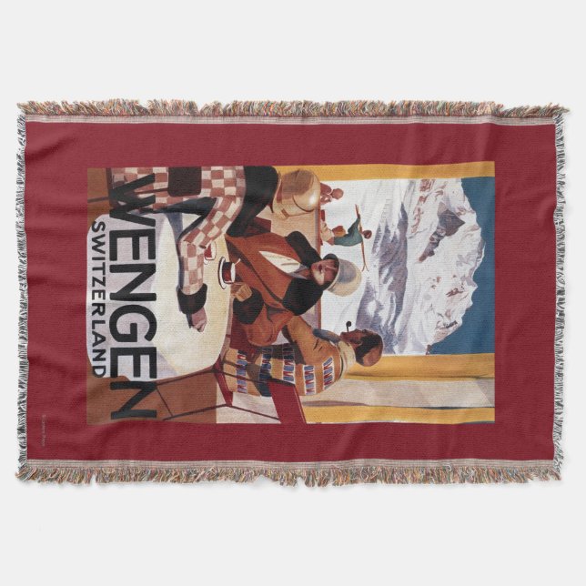 The Downhill Club Promotional Poster Throw Blanket (Front)