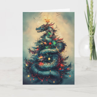 The Dragon and the Christmas Tree Card