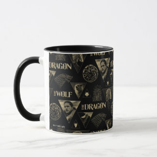 The Dragon and The Wolf Daenerys & Jon Pattern Mug