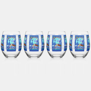 The Dragon Boat Is Calling Stemless Wine Glass