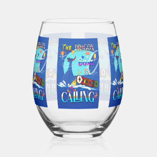 The Dragon Boat Is Calling Stemless Wine Glass