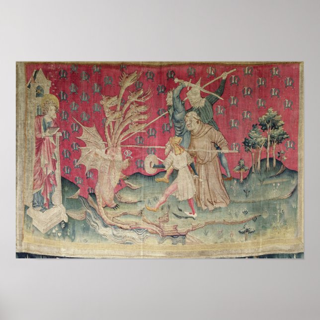 The Dragon Fighting with the Servants of God Poster (Front)