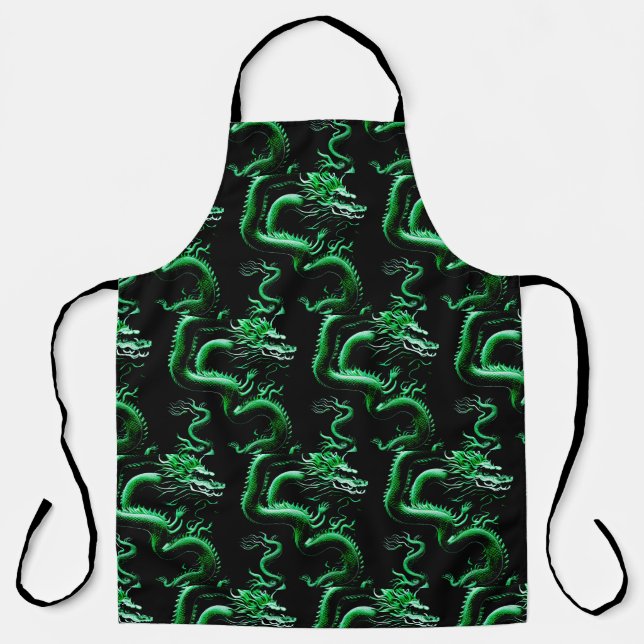 The Dragon Green Apron (Front)