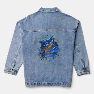 The dragon- Handmade artwork Denim Jacket