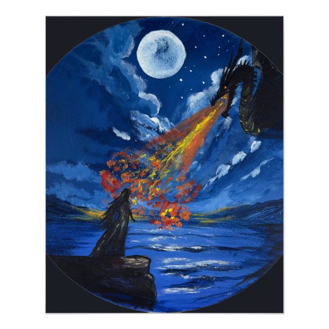  The dragon- Handmade artwork  Poster (Front)