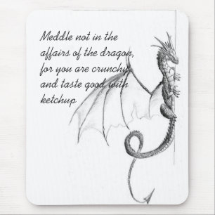 The Dragon Page Mouse Mat