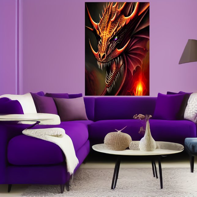 The Dragon smile | AI Art Poster (Creator Uploaded)