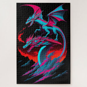 The Dragon Surf Rider Jigsaw Puzzle