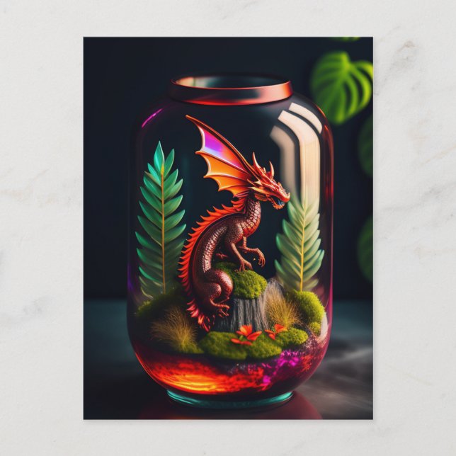 The Dragon Terrarium | Digital Art  Postcard (Front)